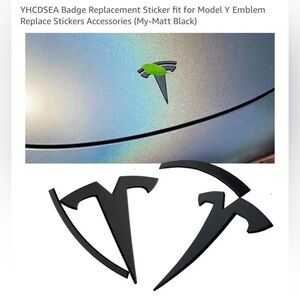 Tesla Black Badge Replacement Sticker